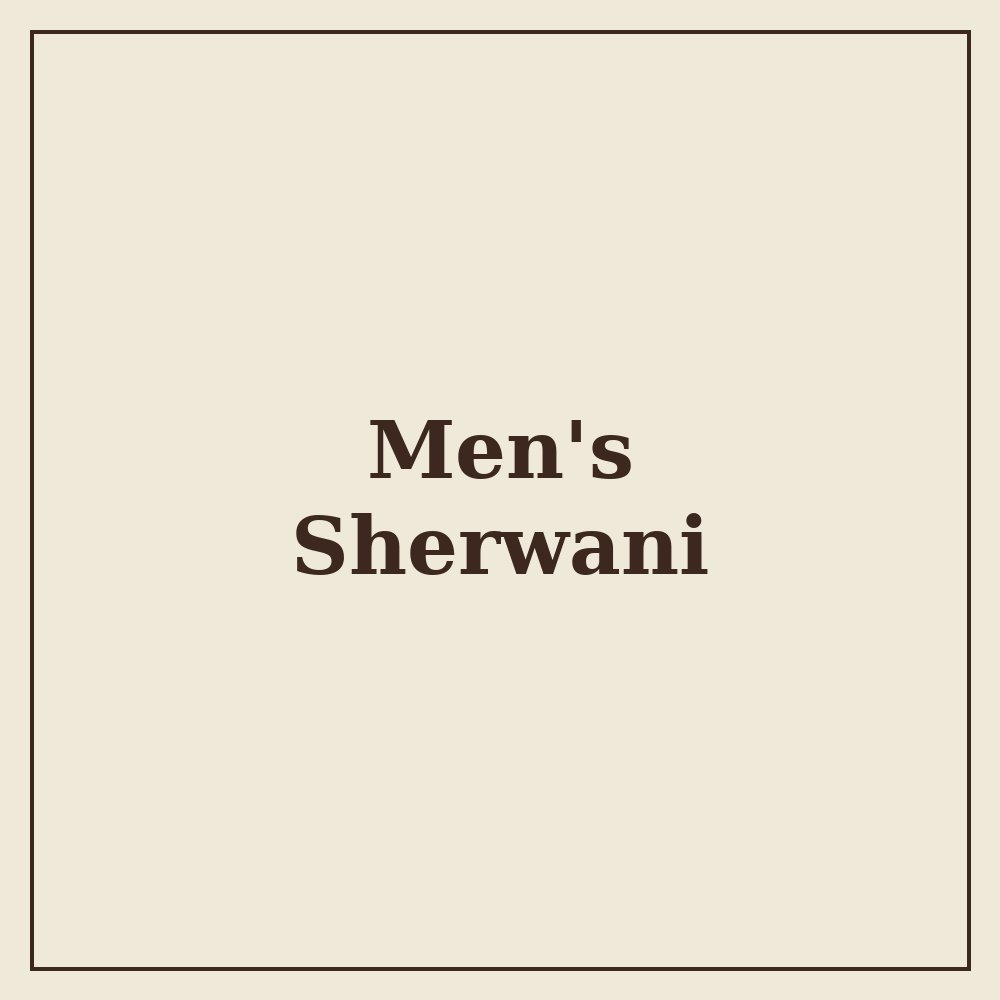 Men's sherwani