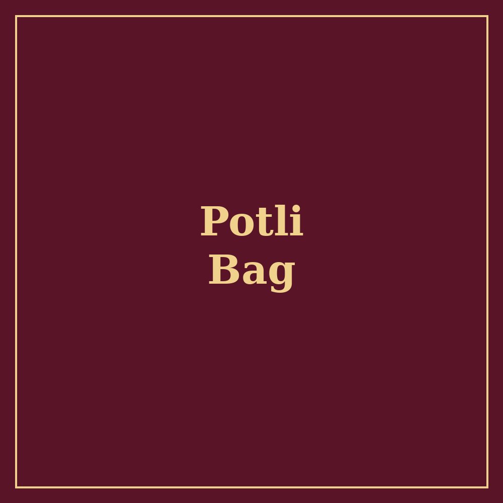 Embellished potli bag